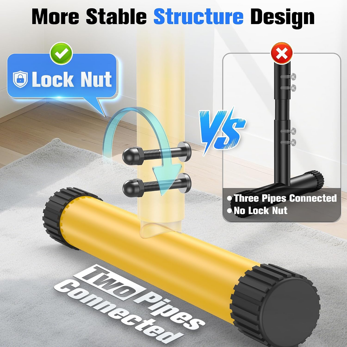 Adjustable Dip Bar Station, Heavy Duty Parallette & Parallel Bars, 400LBS Stable Dip Stands