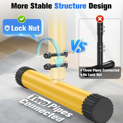 Adjustable Dip Bar Station, Heavy Duty Parallette & Parallel Bars, 400LBS Stable Dip Stands